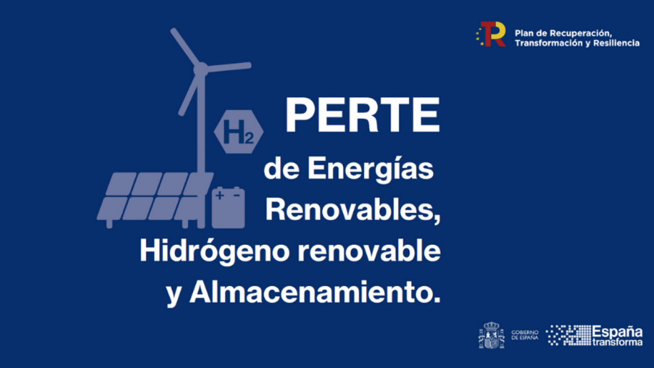 PERTE ERHA (Energías renovables, Hidrógeno Renovable y Almacenamiento) IDAE